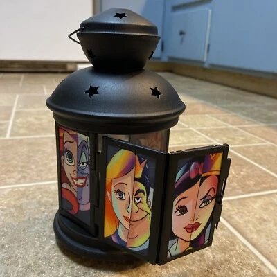 Disney Hero-Villain IKEA Tealight Lantern Custom Design Black - Image 1 of 4