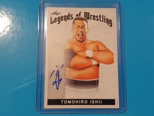 Tomohiro Ishii Leaf Legends of Wrestling Autograph Card NJPW AEW
