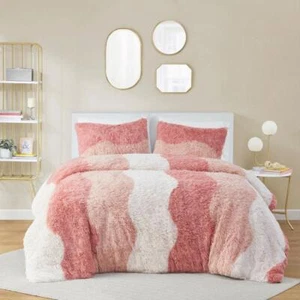 Intelligent Design Twin XL Size Comforter Set 2-Pcs Polyester Shaggy Faux Fur - Picture 1 of 5