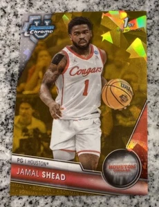 Jamal Shead 2023-24 Bowman Cromo U 1er Zafiro Oro 50/50 Pumas Raptors RC - Imagen 1 de 2