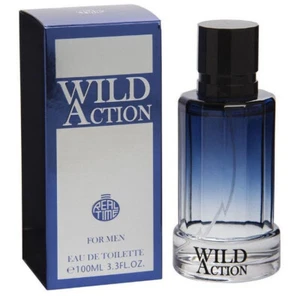 Wild Action Men's Perfume EDT Designer Fragrance Aftershave for him 100ml new - Picture 1 of 5