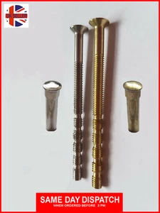 4mm External Patio UPVC Door Handle Connecting Screw Bolt Sleeve Carriage  - Picture 1 of 9