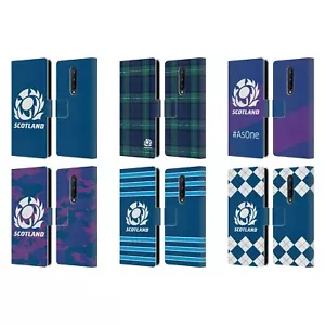 OFFICIAL SCOTLAND RUGBY LOGO 2 LEATHER BOOK WALLET CASE COVER FOR ONEPLUS PHONES - Picture 1 of 12