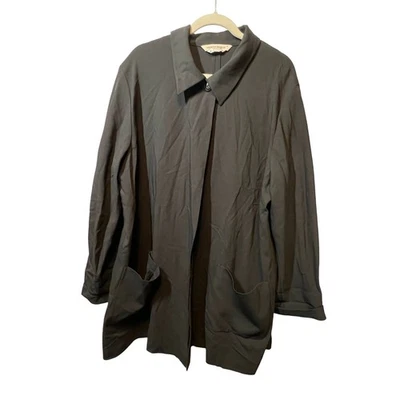 Chaqueta Abrigo Lana Marina Rinaldi Hecha en Italia Manga Larga Negra Talla 31 EE. UU. 22 Foto 1 de 4