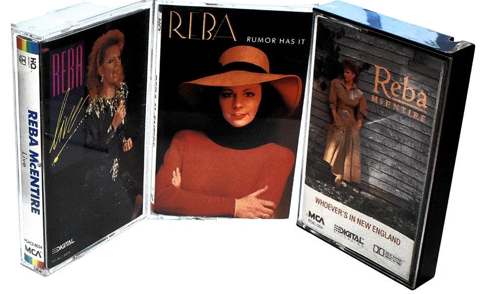 Lot of 3 Reba Mcentire Cassettes Rumour Has It Whoever's In New England Live VG+ - Image 1 of 1