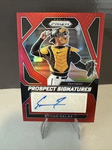 #PS-ES Ethan Salas Prospect Signatures Red Prizm #43/99 - 2024 Prizm Baseball - Imagen 1 de 4
