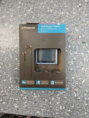 NEW - Polaroid PMP120-4BL Built-In Sports Clip Touch Screen Mp3 Player - Image 1 of 4
