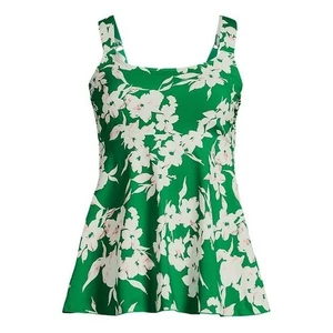 Lands end flutter scoop neck tankini swimsuit top size 1X - Picture 1 of 3