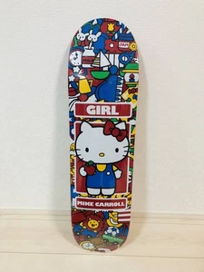 Girl's Hello Kitty MIKE CARROLL Skateboard Deck, Unused, Imported from Japan - Picture 1 of 5