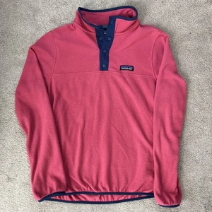 Pullover Patagonia Micro D polar a presión para mujer rosa mediano Gorpcore cómodo - Imagen 1 de 5