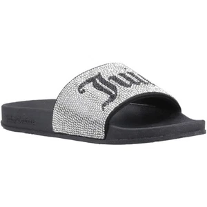 Juicy Couture DONNA Women's Silver Slides - Picture 1 of 7