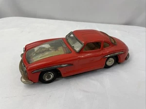 Vintage Tin Mercedes Benz Gullwing Coupe With Working Pistons - Friction Toy Car - Picture 1 of 6