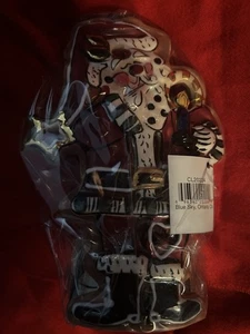 Soporte de luz de té Blue Sky Clayworks Santa 2002 firmado Heather Goldminc nuevo en caja - Imagen 1 de 4