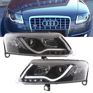 Xenon Scheinwerfer mit LED Tagfahlricht schwarz für Audi A6 C6 4F 04.2004-2008 - Bild 1 von 5