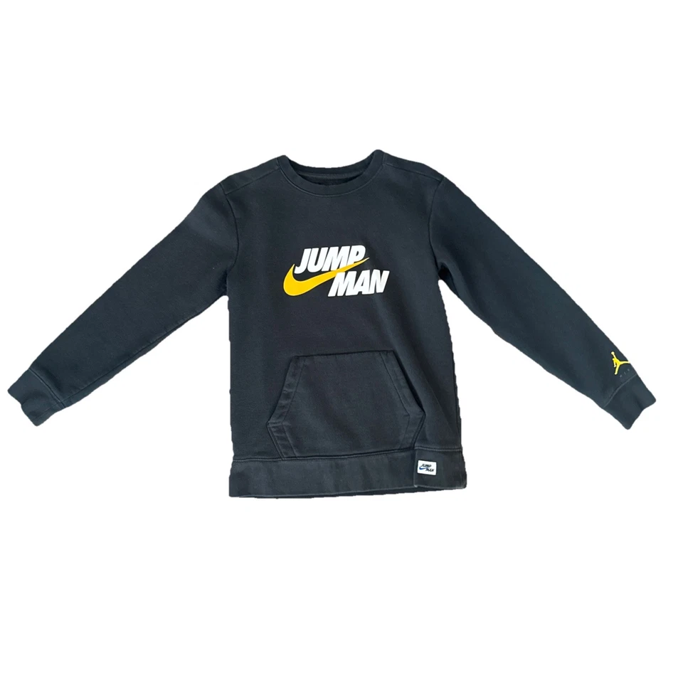 Nike Jordan Jumpman Sudadera Juvenil XL Negro Amarillo Logo | Niños Unisex Foto 1 de 4