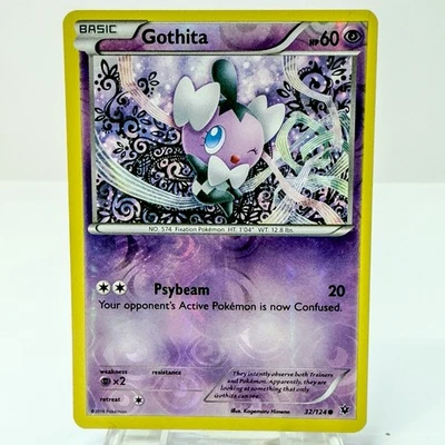 Gothita 32/124 XY Fates Collide Reverse Holo Pokemon NM - Image 1 of 2