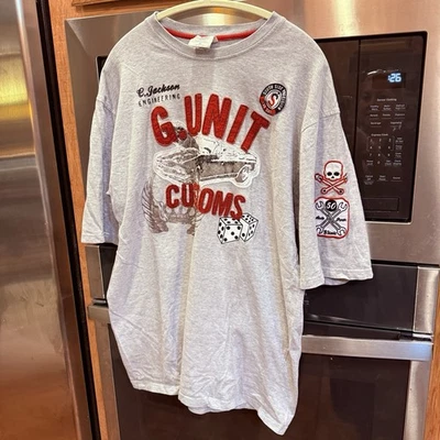 Vintage G Unit Shirt Mens XL Gray Graphic CUSTOMS -  Tee Extra Large Streetwear - Image 1 of 4