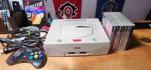 Japanese Sega Saturn Bundle With 8 Games - Picture 1 of 10