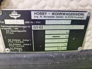HOBBY-WOHNWAGENWERK - Bild 1 von 14