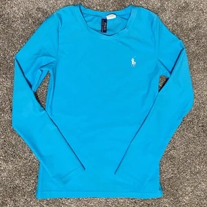 Polo Ralph Lauren Rashguard Top Girl's Medium 8-10 - Picture 1 of 4