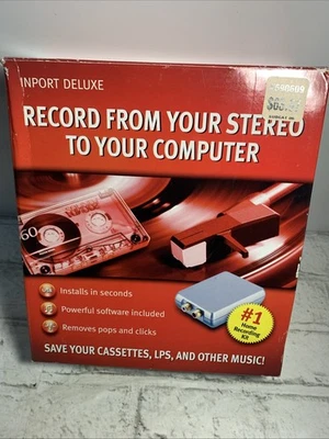 Xitel Inport Deluxe Stereo To PC Recording Kit Cassette LP Other Music Converter - Image 1 of 4