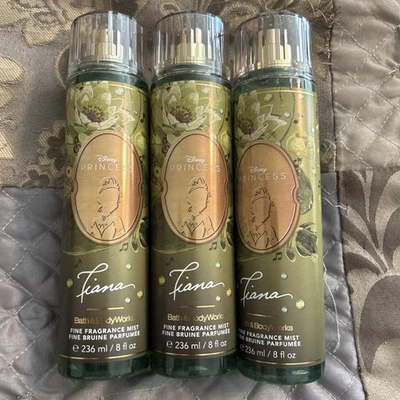 3 Bath & Body Works DISNEY PRINCESS TIANA Fine Fragrance Mist 8 fl oz  NEW! - Image 1 of 3