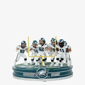 Philadelphia Eagles Brotherly Shove Mini Scene Bobblehead NFL Football Kelce - Picture 1 of 1