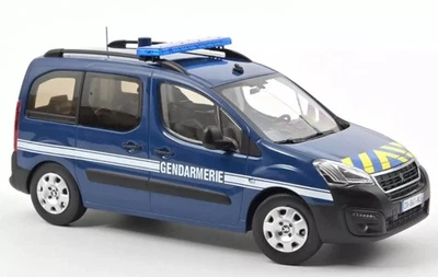 PEUGEOT PARTNER II 2016 BLU GENDARMERIE NOREV 184895 1:18 NO POLICE DIE CAST - Immagine 1 di 3