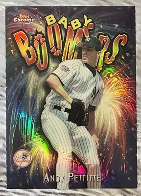 Topps Baby Boomers 1998 cromado #bb13 refractor Andy Pettitte Yankees de Nueva York SSP Foto 1 de 2