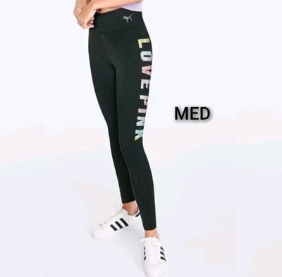 LEGGINGS TALLA MEDIANA VICTORIA'S SECRET VS ROSA ARCO IRIS OMBRE TIE DYE. Foto 1 de 4