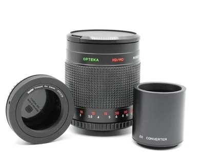 Opteka HD/MC 500mm f/8 Mirror Lens w/ 2x Converter + Vivitar T-EF (B1 - 500527) - Image 1 of 4