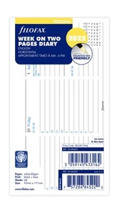 Agenda 2022 horizontal avec semaine sur deux pages - Afbeelding 1 van 3