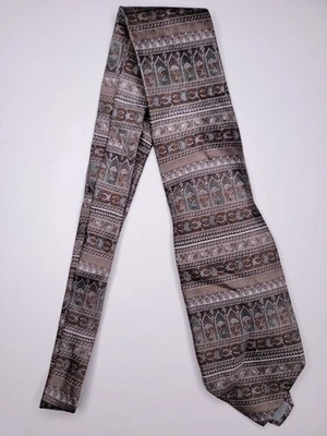 Corbata formal Pierre Cardin para hombre 63"Lx4"W corbata de cuello marrón Foto 1 de 4