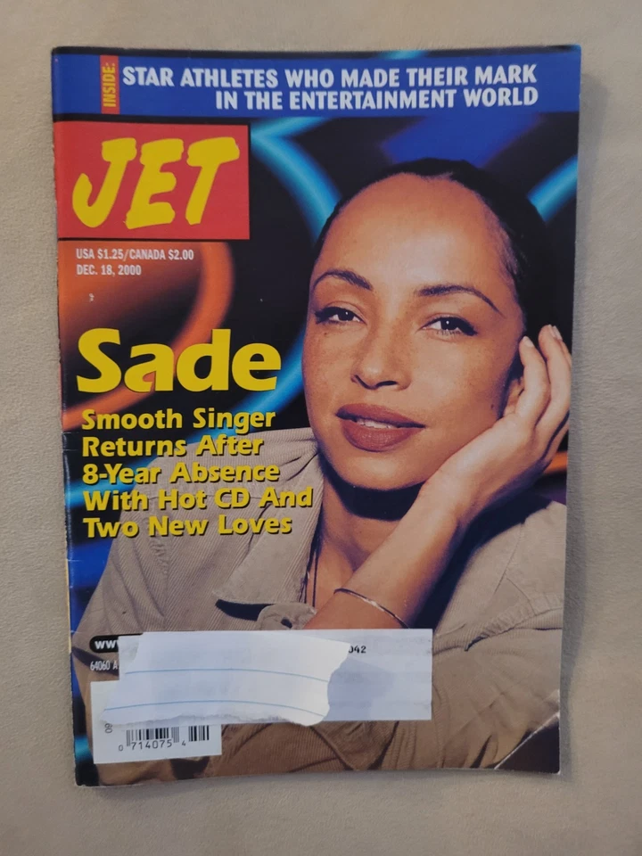 Jet Magazine - Dec  2000 SADE - CLASSIC Hit Smooth Operator Songstress - Image 1 of 1