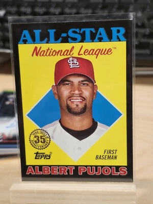 2023 Topps 88AS-49 Albert Pujols Cardinals Baseball Card Black Border #'d /299 - Image 1 of 2