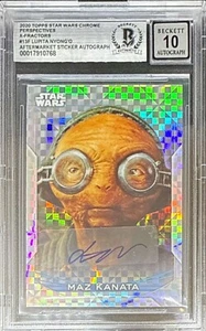2020 TOPPS STAR WARS CHROME X-FRACTOR LUPITA NYONG'O (BGS ) (STICKER) *6077 - Picture 1 of 1