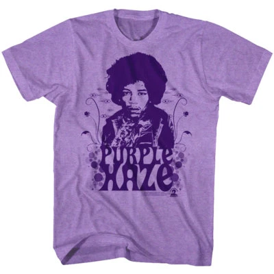 Camiseta Jimi Hendrix Purple Haze Para Hombres Guitarra Estrella de Rock Icónica Gira de Conciertos Mercancía Foto 1 de 4