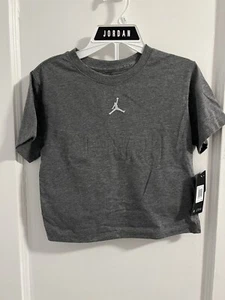NIKE Air Jordan Girl's Two-Piece Shorts Set Carbon Heather Gray Size 6X MSRP $40 - Picture 1 of 9