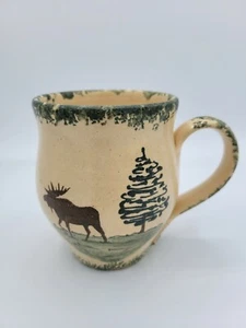 Vintage Rare 1999 Wilderness Trail Stoneware Handpainted SET OF 2 MUGS - Picture 1 of 12