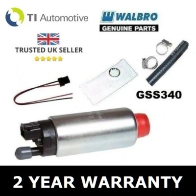 GENUINE WALBRO 255 LPH FUEL PUMP UPGRADE FOR FIAT COUPE 20v TURBO UP TO 1998 - Image 1 of 4