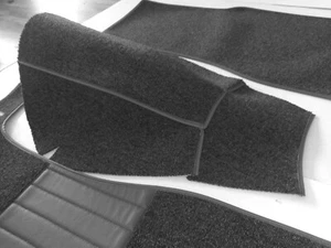 Gray Loop Carpet Kit for Mercedes Ponton W120 W121 190/190D 1958-1963 - Imagen 1 de 2