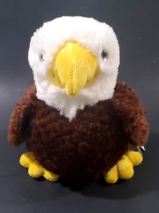 Mary Meyer Plush Stuffed BALD EAGLE Patriotic Furry Fuzzy Shaggy Soft 9 inch - Picture 1 of 10