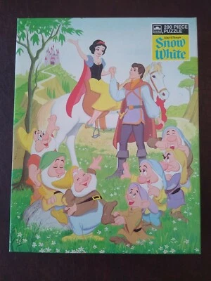 Nuevo Rompecabezas Sellado Vintage Disney Blancanieves Siete Enanos 200 Piezas Rompecabezas Dorado  Foto 1 de 4