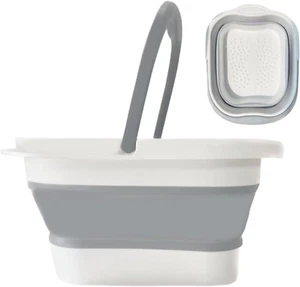 Collapsible Foot Bath Foot Soaking Tub with Handle, Foot Spa Bath Massager Foot - Picture 1 of 6