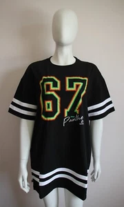 Penrith Panthers NRL NRPRP7BNZ Ladies Black Printed T Shirt Dress Size M New - Picture 1 of 5