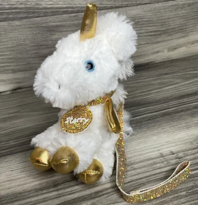 Unicornio blanco GUND Justice Pet Shop ""Starry"" con correa juguete de felpa - Imagen 1 de 9