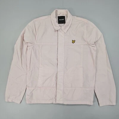 Chaqueta Lyle & Scott Para Hombre Rosa Mediana Ligera Nylon Frente a Presión Foto 1 de 4