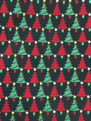 Corbata Árbol de Navidad SELLO TRADICIONES NAVIDEÑAS 58x3,5 Rojo Verde Negro Divertida Fiesta Foto 1 de 4