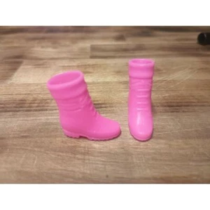 ACCESORIO MATE ~ 1 pr BOTAS DE SENDERISMO DE INVIERNO ROSA NEÓN PARA BARBIE ~ - Imagen 1 de 2
