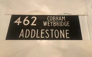 London Linen Bus Blind 11.1976 36”- 462 Cobham Weybridge Addlestone - Picture 1 of 12